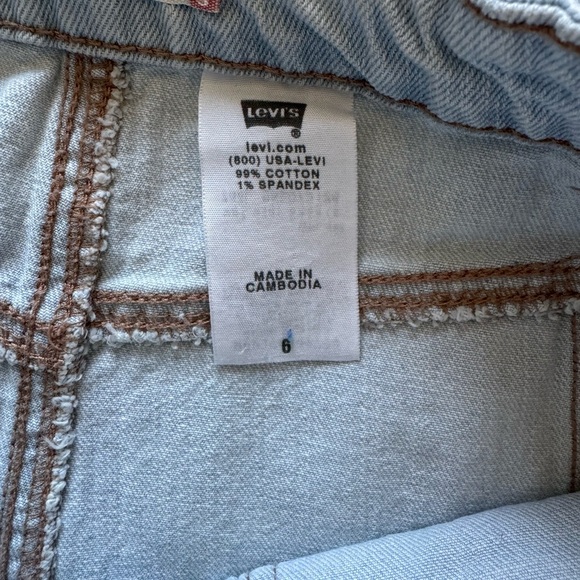Women's Levi's Blue Pencil Skirt Knee-Length Casual Vacation Beach Summer Size 6 - Picture 4 of 6